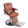 Hot Sale Salon Furniture Luxury Heavy Duty Hair Salon Chair Red Vintage Classic Barber Chair
