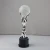 Import Hot sale sports theme award elegant K9 crystal football trophy for Sports Souvenir from China