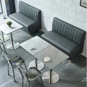 Hot sale style Antique design table stainless steel metal leg dining tables  for hotel restaurant