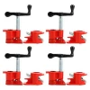 Hot selling 1/2&quot;and 3/4&quot; Wood Gluing Pipe Clamp Set Heavy Duty Woodworking Cast Iron Clamps red