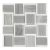 Import Hot selling 12"x12" basketweave marble mosaic grey tile kitchen and bathroom mosaic tiles from China