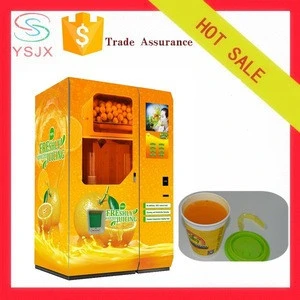 Hot Selling Fresh Orange Juice Making and vending Machine with Cooling System