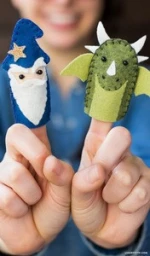 hot selling handmade lovely felt finger puppets