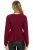 Import Hot Selling Long Sleeve Burgundy Peplum Blouse Designs Lace Up Women Blouse from China