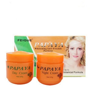 Hot Selling Papaya Freckle Removal Baby Face Skin Whitening Day And Night Cream