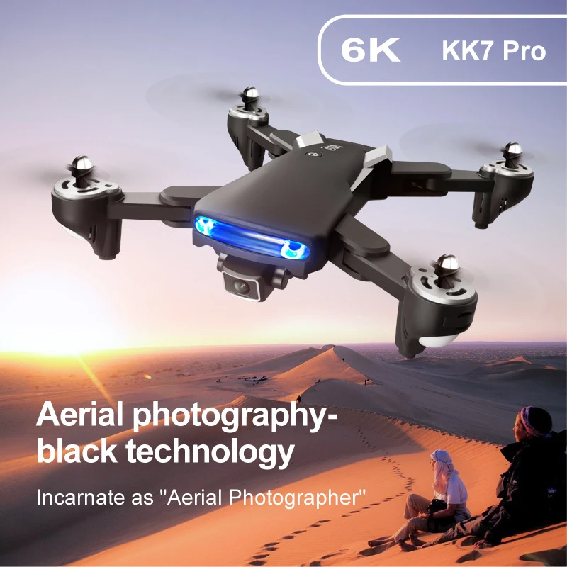 Hot Selling Professional Aerial Photography 5.0 Wifi Transmission GPS Quadcopter  KK7 rc drone HD 4K Drone