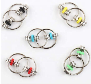 Hot Selling Toy Amazon Decompress Flippy Chain Fidget Toy Stress Reducer Perfect For ADD ADHD Anxiety and Autism Key Ring Fidget