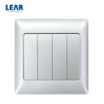 Hot Selling UK Standard Certificated 4 Gang 2 Way  Lighting Switch