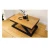 Import Hotel Center Coffee Table Wood Top Designs With Metal Legs from India