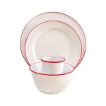 Hotel serving dishes dinner wholesale enamel plates