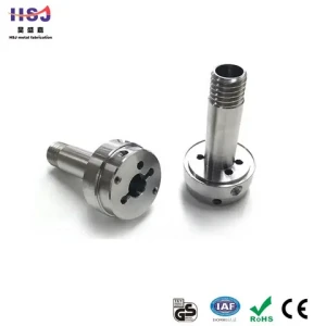 HSJ Factory OEM High Precision OEM Non-Standard SUS303 Nut CNC Turning Machining Parts for Electrical Accessory