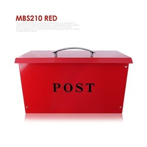 [IH-INM-014] Steel Material Postbox Mailbox Red Color