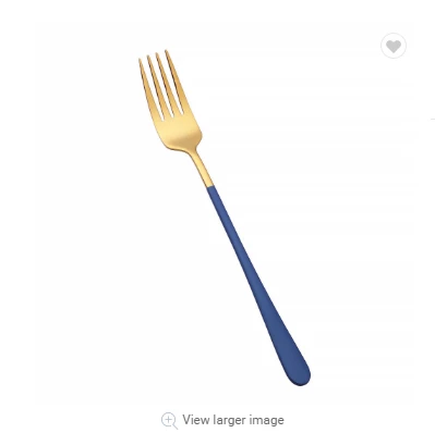 In stock, blue color 304 stainless steel cutlery set of chopsticks fork and spoon with box lunch_box_with_cutlery_set