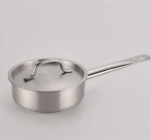 Induction Ready Stainless Steel Saucepan for Commercial Catering Supplies (short body)