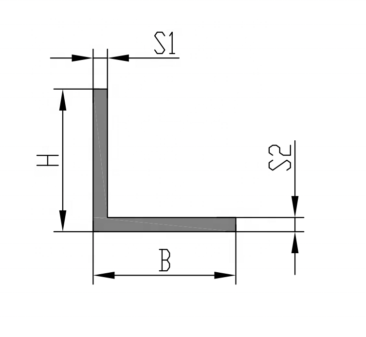 Buy Industrial Frame Material Angle 60x60x6 Standard Aluminium Profiles 