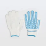Japanese anti-slip gripper rubber coated cotton glove for wholesale