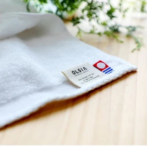 Japanese high quality 100% cotton white wedding handkerchief for wholesale