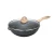 Import JEETEE OEM Homecooking Bakelite Handle Induction Flat Bottom Wok Aluminum Marble Stone Non Stick Stir Fry Pan / Wok Pan with Lid from China