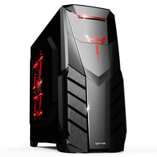 JEQANG Factory Sale C10 gaming office desktop computer case with back wiring game console box report