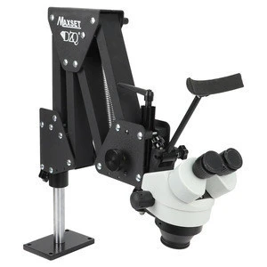 Jewelry Optical Tools Super Clear Microscope with Magnifier Stand Diamond Setting Microscope with LED Light Source