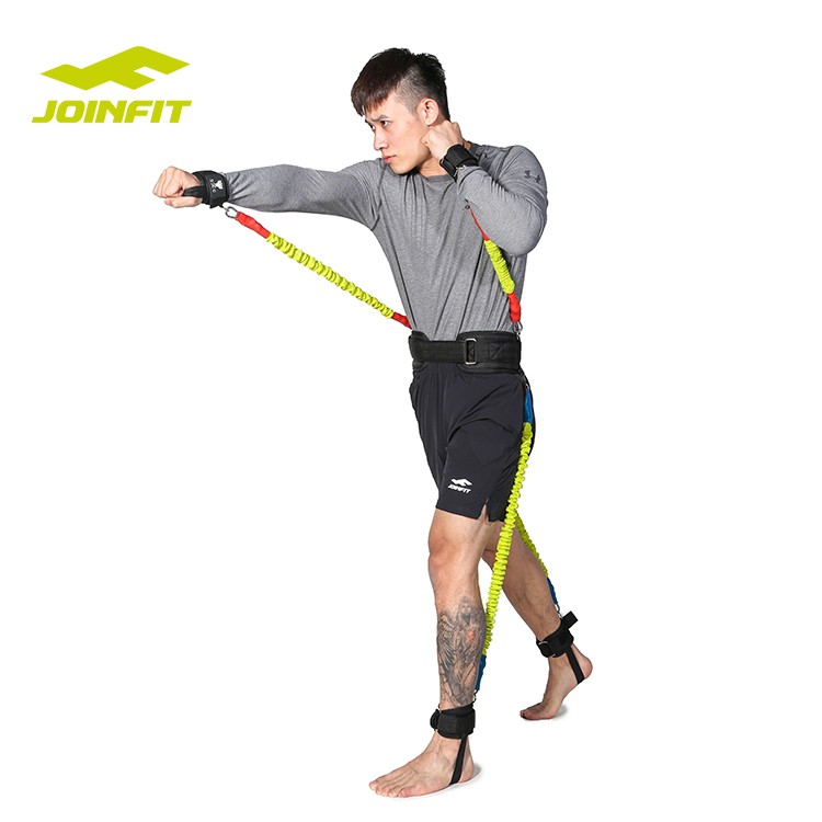 joinfit fitness exercise legs arms jumping speed strength Adjustable Boxing Training nylon sleeve Resistance Band