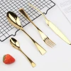 Kaya Tungsten Color Dinnerware Knife Stainless Steel Western Cutlery Set