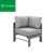 Import KD packing new arrived aluminum home and patio garden furniture sofa set from China