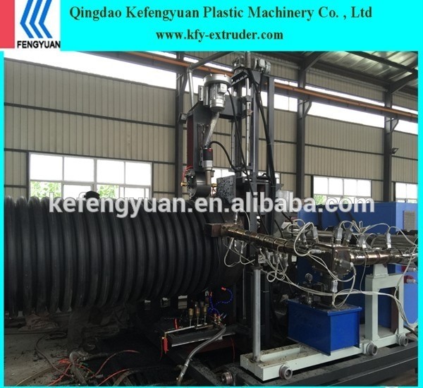 KFY pe pp corrugated drain drainage sewage pipe machine and equipment