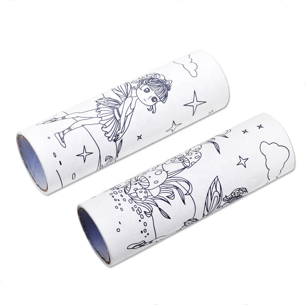  kid educational self adhesive sticker coloring book paper roll for family