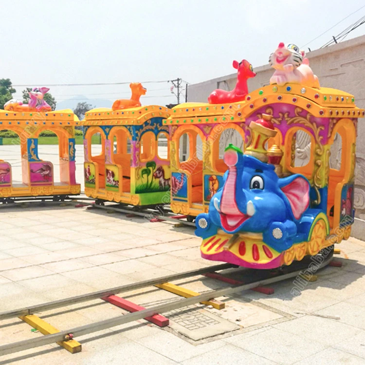 kids favorite tourist trains for sale , track train rides with elephant for promotion