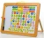 Import kids portable beech wood magic calendar board 2 sided wholesale folding wooden educational magnetic drawing games board toys from China