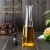 Import kitchen 550ml clear Round Glass Olive Oil Bottle For Home Used from China
