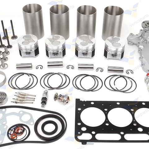 Kubota V2203 V2403 Engine Repair Kit Include Piston Liner Kit Ring Full Gasket head gasket Set Bearing
