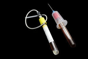 Lab hospital medical disposable consumable different colors surgical sterile glass/ PET vacutainer gel blood test tube