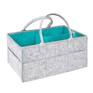 Large Capacity Canvas Amazon Customized Hanging Storage Bag Nursery Baby Diaper Caddy Basket Organizer
