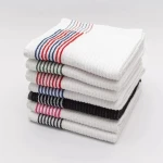 Large Fitness Ribbed Terry Towel Locker Rooms Towel Striped Caddy Golf Towel