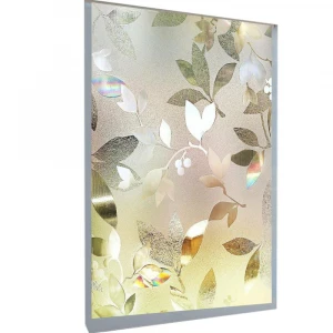 Leaves Privacy Window Films with Non-Adhesive Heat Control Anti UV Waterproof Static Cling Films Vinyl Decorative Film