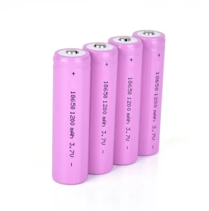 Li-ion 18650 battery rechargeable batteries 18650  1200mah3.7v