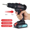 Li-ion Cordless Electric Impact Drill 3 in 1 Power Screwdrivers Electric Hammer Drill 13mm Chuck Brushless Electric Screwdriver