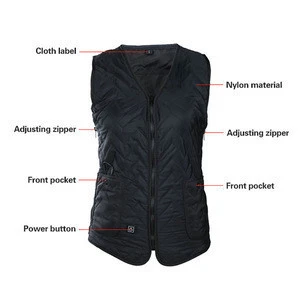 lightweight outdoor adjustable battery operated heating vest waistcoat for women or men
