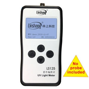 Linshang LS125 UV light meter test ultraviolet power UV intensity energy for 254nm 365nm 395nm UVA UVB UVCLED Waterproof sensor