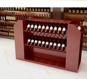 living room furniture modem cabinet shelf bottle holder wooden wine rack display wine cabinet