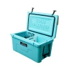 LLDPE food grade material PU foam insulated ice Roto-molded Cooler box for outdoor sports use