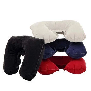 Luckiplus Car Flight Travel Air Cushion Rest Pillow Inflatable U shape Neck pillow + Eye Mask + Earplug