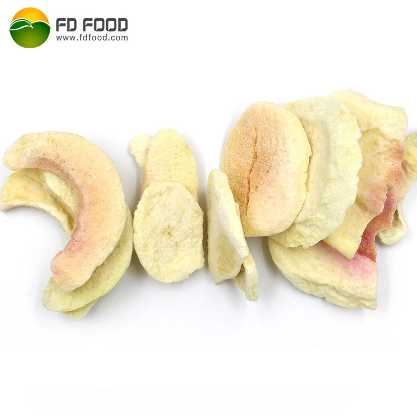 LUJIA FDFOOD brand fresh peach with sugar  freeze-dried fruit snacks food  freeze dried peach