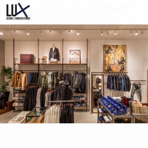 LUX Design High Quality Apparel Shop Fitting Retail Clothing Counter Clothes Rack For Store Display