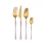 Import Luxury 304 Stainless Steel Fork And Spoon Set Pink Gold Cutlery Flatware Set from China
