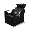 luxury black shampoo station hair salon furniture backwash unit chair washing shampoo chair