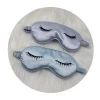 luxury customize super soft and pretty silk eye mask with eyelash for girl gift and women for travelling