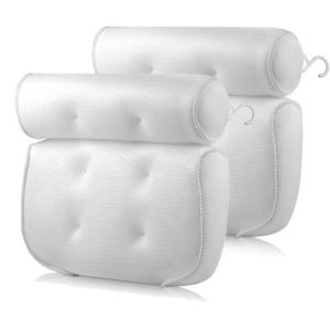 Luxury nonslip 3d mesh spa bath pillow for bathtub